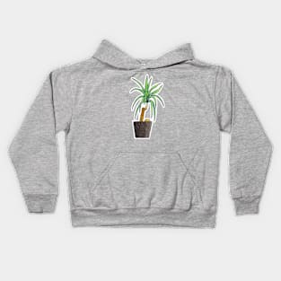 Yucca - House Plant Watercolour Kids Hoodie